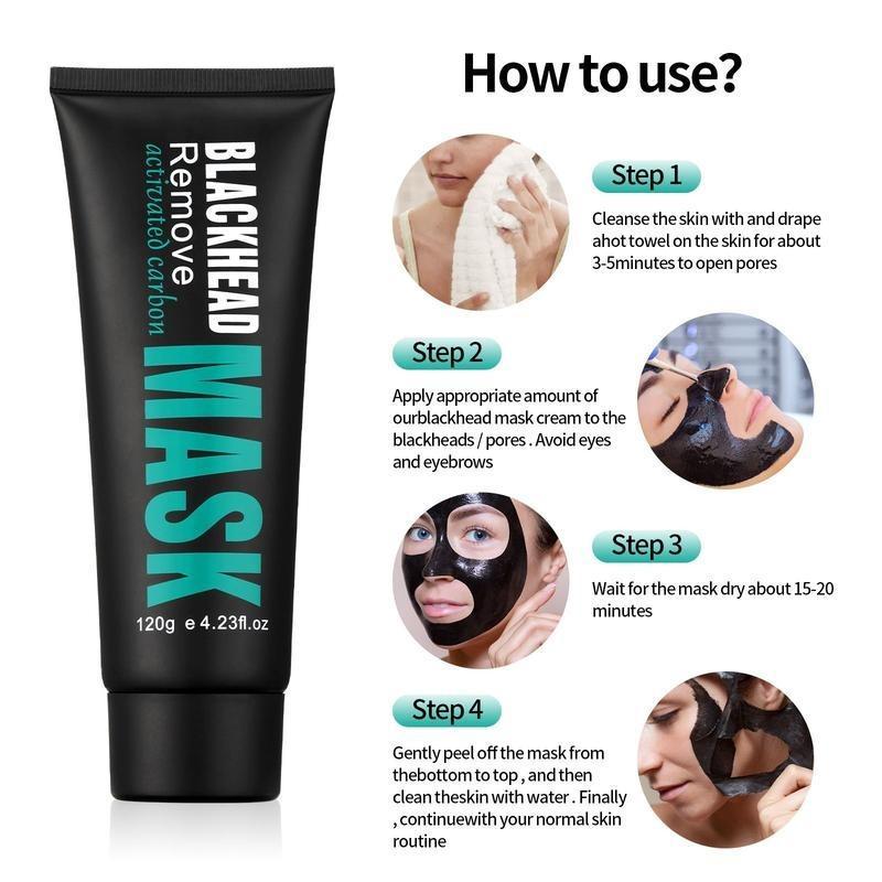 Bamboo charcoal blackhead removal mask for men and women