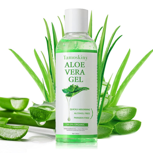 Organic Aloe Vera Gel – Sunburn Relief, Moisturizing, Fast Absorbing