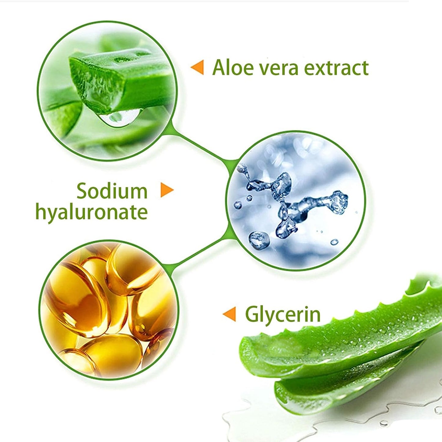 Organic Aloe Vera Gel – Sunburn Relief, Moisturizing, Fast Absorbing